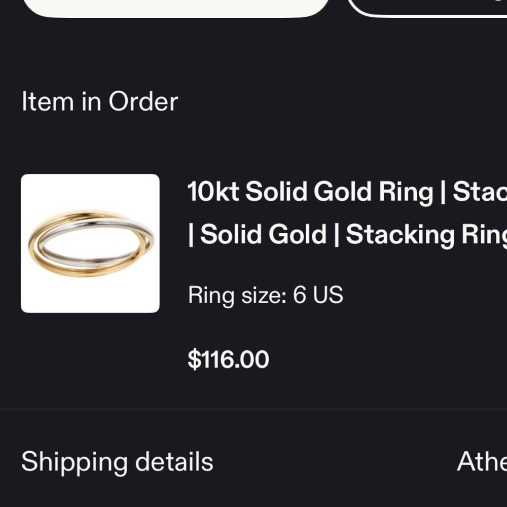 10k solid gold ring - Picture 2 of 3